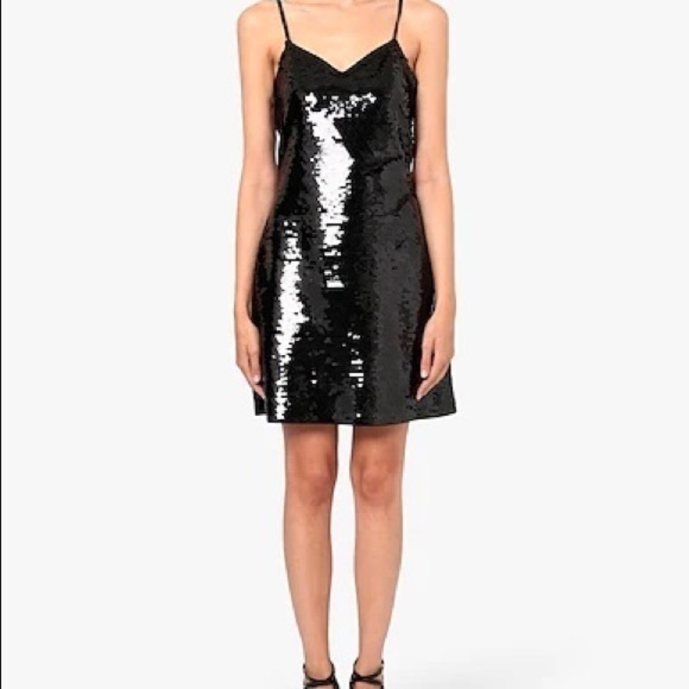 MICHAEL MICHAEL KORS PAILETTE SEQUIN SLIP Sequin Dress | XXS